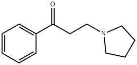 1-페닐-3-(PYRROLIDIN-1-YL)프로판-1-ONE 구조식 이미지