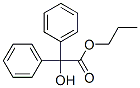 propyl diphenylglycolate Structure