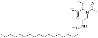 2-[(acetyl)[2-(stearoylamino)ethyl]amino]ethylacetate Structure