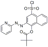 4-(chlorosulphonyl)-2-(2-pyridylazo)-1-naphthyl pivalate Structure