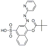 2-(2-pyridylazo)-4-sulpho-1-naphthyl pivalate Structure