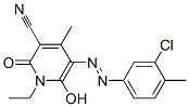 3-Pyridinecarbonitrile,  5-[2-(3-chloro-4-methylphenyl)diazenyl]-1-ethyl-1,2-dihydro-6-hydroxy-4-methyl-2-oxo- 구조식 이미지