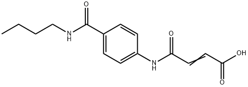 (E)-4-{4-[(BUTYLAMINO)CARBONYL]ANILINO}-4-OXO-2-BUTENOIC ACID Structure