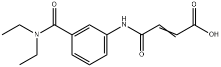 (E)-4-{3-[(DIETHYLAMINO)CARBONYL]ANILINO}-4-OXO-2-BUTENOIC ACID Structure