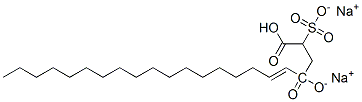 disodium 4-(octadecenyl) 2-sulphonatosuccinate Structure