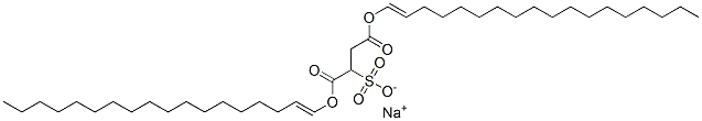 sodium dioctadecenyl sulphonatosuccinate Structure
