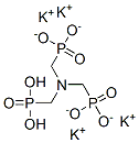 tetrapotassium dihydrogen [nitrilotris(methylene)]trisphosphonate Structure