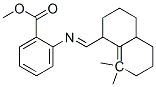 methyl 2-[[(octahydro-8,8-dimethyl-1-naphthyl)methylene]amino]benzoate  Structure