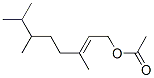 3,6,7-trimethyloct-2-en-1-yl acetate Structure