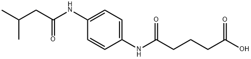 5-{4-[(3-METHYLBUTANOYL)AMINO]ANILINO}-5-OXOPENTANOIC ACID Structure