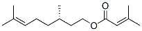 (S)-3,7-dimethyl-6-octenyl 3-methyl-2-butenoate  Structure