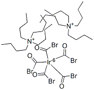 bis(tetrabutylammonium) pentabromocarbonyliridate  Structure