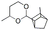 4-methyl-2-(3-methylbicyclo[2.2.1]hept-2-yl)-1,3-dioxane Structure