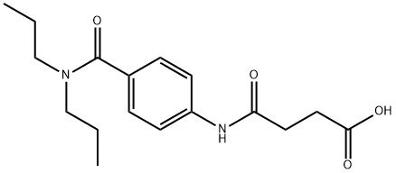 4-{4-[(DIPROPYLAMINO)CARBONYL]ANILINO}-4-OXOBUTANOIC ACID Structure