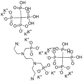 도데카포타슘[에탄-1,2-디일비스[[(포스포나토메틸)이미노]에탄-2,1-디일니트릴로비스(메틸렌)]]테트라키스포네이트 구조식 이미지