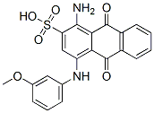 1-amino-4-m-anisidino-9,10-dihydro-9,10-dioxoanthracene-2-sulphonic acid 구조식 이미지