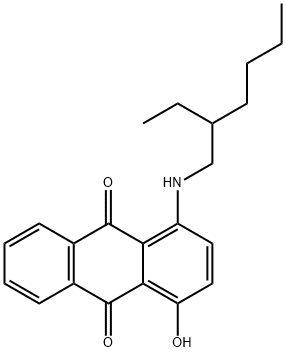 1-[(2-ethylhexyl)amino]-4-hydroxyanthraquinone  Structure