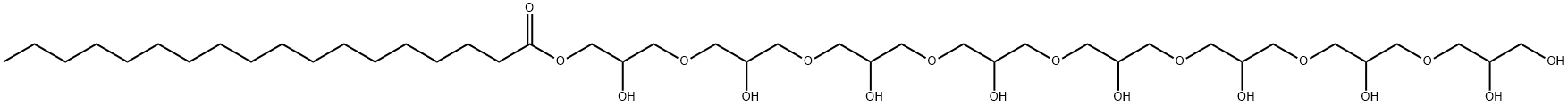 2,6,10,14,18,22,26,30,31-nonahydroxy-4,8,12,16,20,24,28-heptaoxahentriacontyl stearate Structure