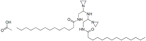 N,N'-[iminobis(ethyleneiminoethylene)]bismyristamide monoacetate Structure