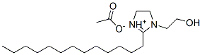 4,5-dihydro-1-(2-hydroxyethyl)-2-tridecyl-1H-imidazolium acetate 구조식 이미지