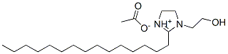 4,5-dihydro-1-(2-hydroxyethyl)-2-pentadecyl-1H-imidazolium acetate Structure