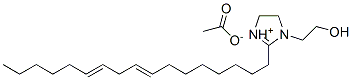 2-(heptadeca-8,11-dienyl)-4,5-dihydro-1-(2-hydroxyethyl)-1H-imidazolium acetate Structure