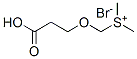 [(2-carboxyethoxy)methyl]dimethylsulphonium bromide Structure