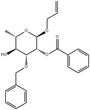 알릴2-O-벤조일-3-O-벤질-α-rhamnopyranoside 구조식 이미지
