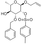 Allyl 3-O-benzyl-2-O-p-tolylsulfonyl-a-L-rhamnopyranoside Structure