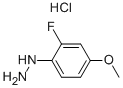 (2-fluoro-4-methoxyphenyl)hydrazine hydrochloride Structure