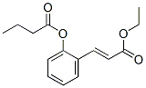 2-(3-ethoxy-3-oxoprop-1-enyl)phenyl butyrate Structure