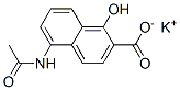 potassium 5-(acetylamino)-1-hydroxy-2-naphthoate Structure