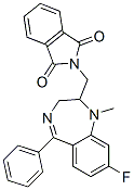 2-[(8-fluoro-2,3-dihydro-1-methyl-5-phenyl-1H-1,4-benzodiazepin-2-yl)methyl]-1H-isoindole-1,3(2H)-dione 구조식 이미지