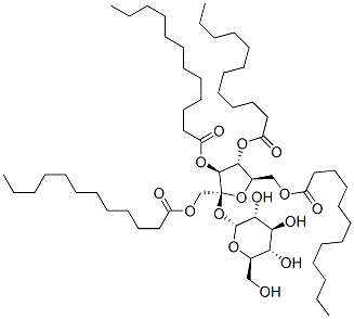 sucrose tetralaurate Structure