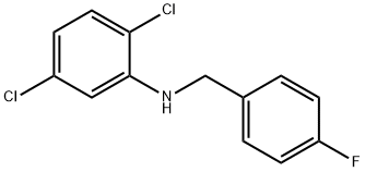 2,5-Dichloro-N-(4-fluorobenzyl)aniline, 97% 구조식 이미지