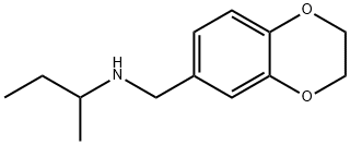 1,4-벤조다이옥신-6-메탄아민,2,3-디하이드로-N-(1-메틸프로필)- 구조식 이미지