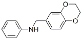 1,4-Benzodioxin-6-methanamine,  2,3-dihydro-N-phenyl- Structure