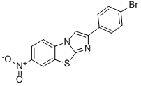 2-(4-브로모페닐)-7-니트로이미다조[2,1-B]벤조티아졸 구조식 이미지