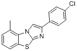 2-(4-클로로페닐)-5-메틸이미다조[2,1-B]벤조티아졸 구조식 이미지