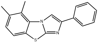 5,6-디메틸-2-페닐이미다조[2,1-B]벤조티아졸 구조식 이미지