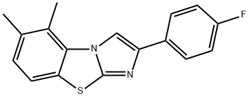5,6-DIMETHYL-2-(4-FLUOROPHENYL)IMIDAZO[2,1-B]BENZOTHIAZOLE Structure