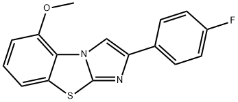 2-(4-FLUOROPHENYL)-5-METHOXYIMIDAZO[2,1-B]BENZOTHIAZOLE Structure