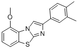 2-(3,4-DIMETHYLPHENYL)-5-METHOXYIMIDAZO[2,1-B]BENZOTHIAZOLE 구조식 이미지