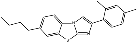 7-(1,1-DIMETHYLETHYL)-2-(2,4-DIMETHYLPHENYL)IMIDAZO[2,1-B]BENZOTHIAZOLE Structure