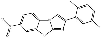 2-(2,5-DIMETHYLPHENYL)-7-NITROIMIDAZO[2,1-B]BENZOTHIAZOLE Structure