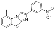 5-METHYL-2-(3-NITROPHENYL)IMIDAZO[2,1-B]BENZOTHIAZOLE 구조식 이미지