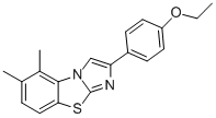 5,6-DIMETHYL-2-(4-ETHOXYPHENYL)IMIDAZO[2,1-B]BENZOTHIAZOLE Structure