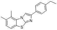 5,6-디메틸-2-(4-에틸페닐)이미다조[2,1-B]벤조티아졸 구조식 이미지