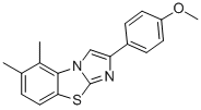 5,6-DIMETHYL-2-(4-METHOXYPHENYL)IMIDAZO[2,1-B]BENZOTHIAZOLE Structure