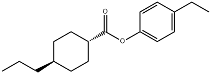 4-Ethylphenyl-4'-trans-propylcyclohexylcarboxylate Structure